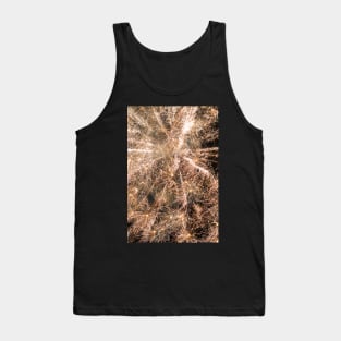 Sparkly gold fireworks Abstract Tank Top